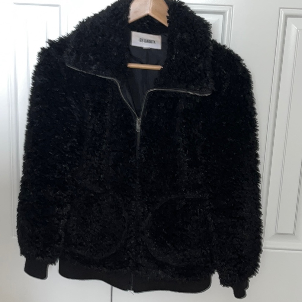 BB Dakota Black Sherpa Jacket